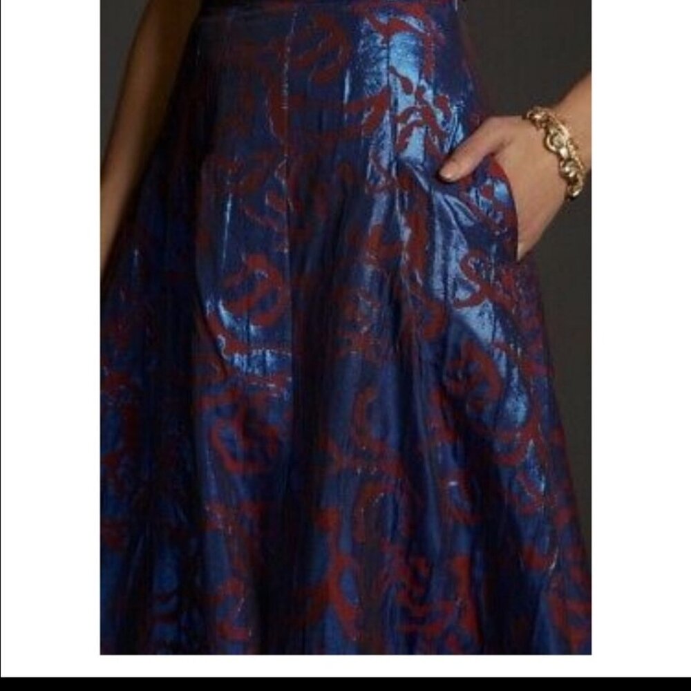 Anthropologie Maeve Shimmer Maxi Skirt - Picture 2 of 7